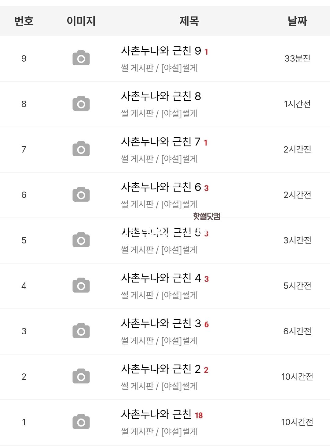 사촌누나와 근친 10